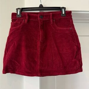 HUDSON velour mini size 26 mini skirt